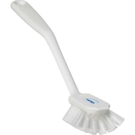 REMCO Vikan Dish Brush w/ Scraper- Medium, White 42375